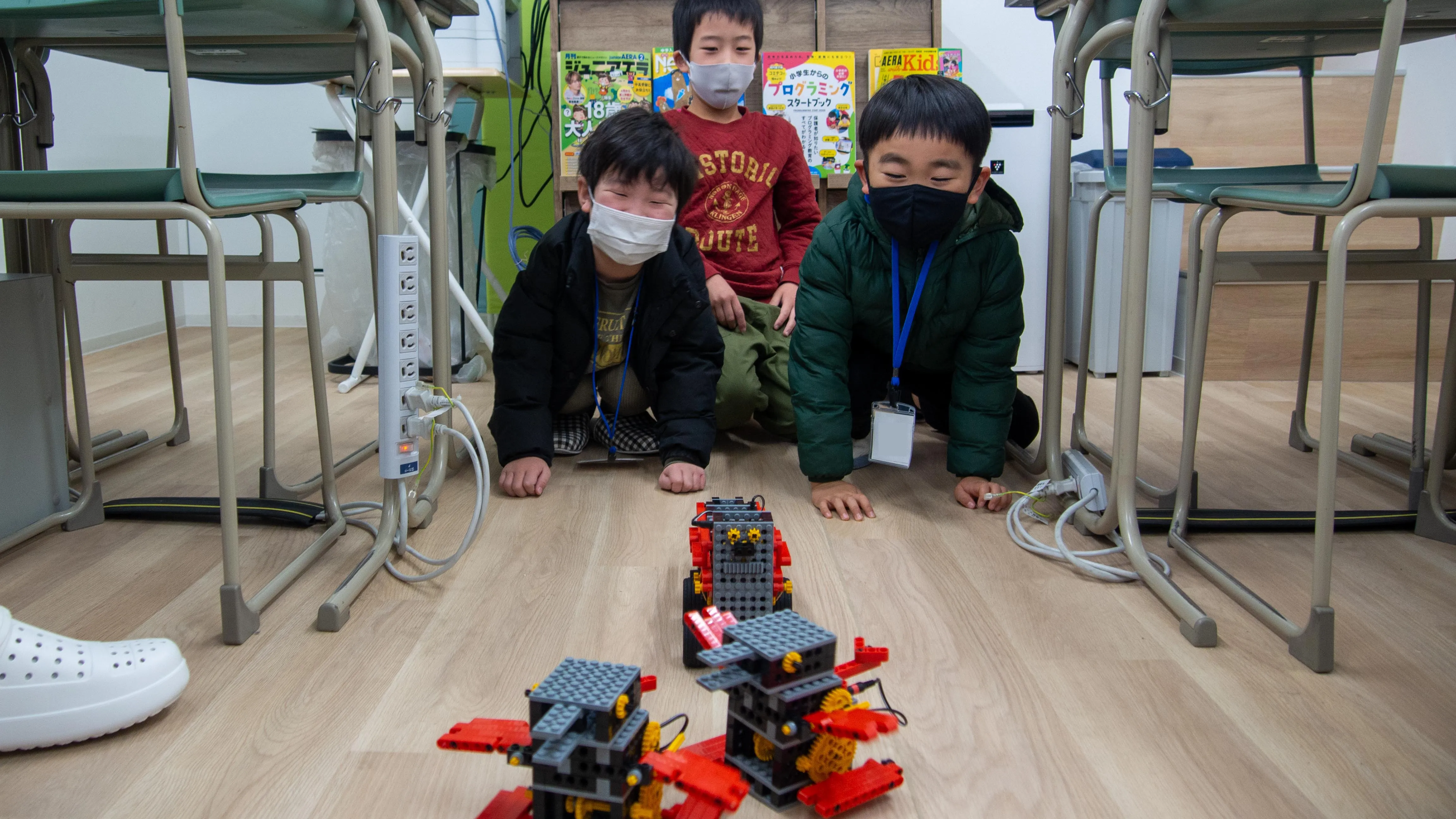 生徒の様子（ロボット教室）